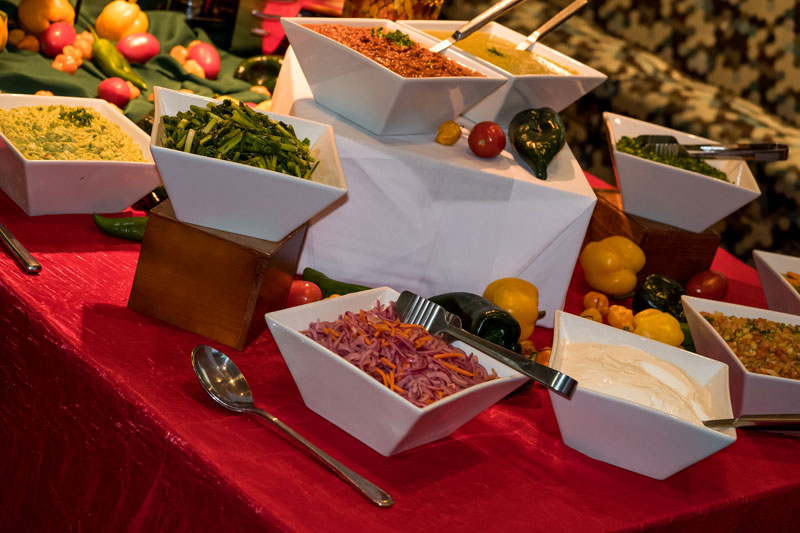 Taco Bar at Corporate Event